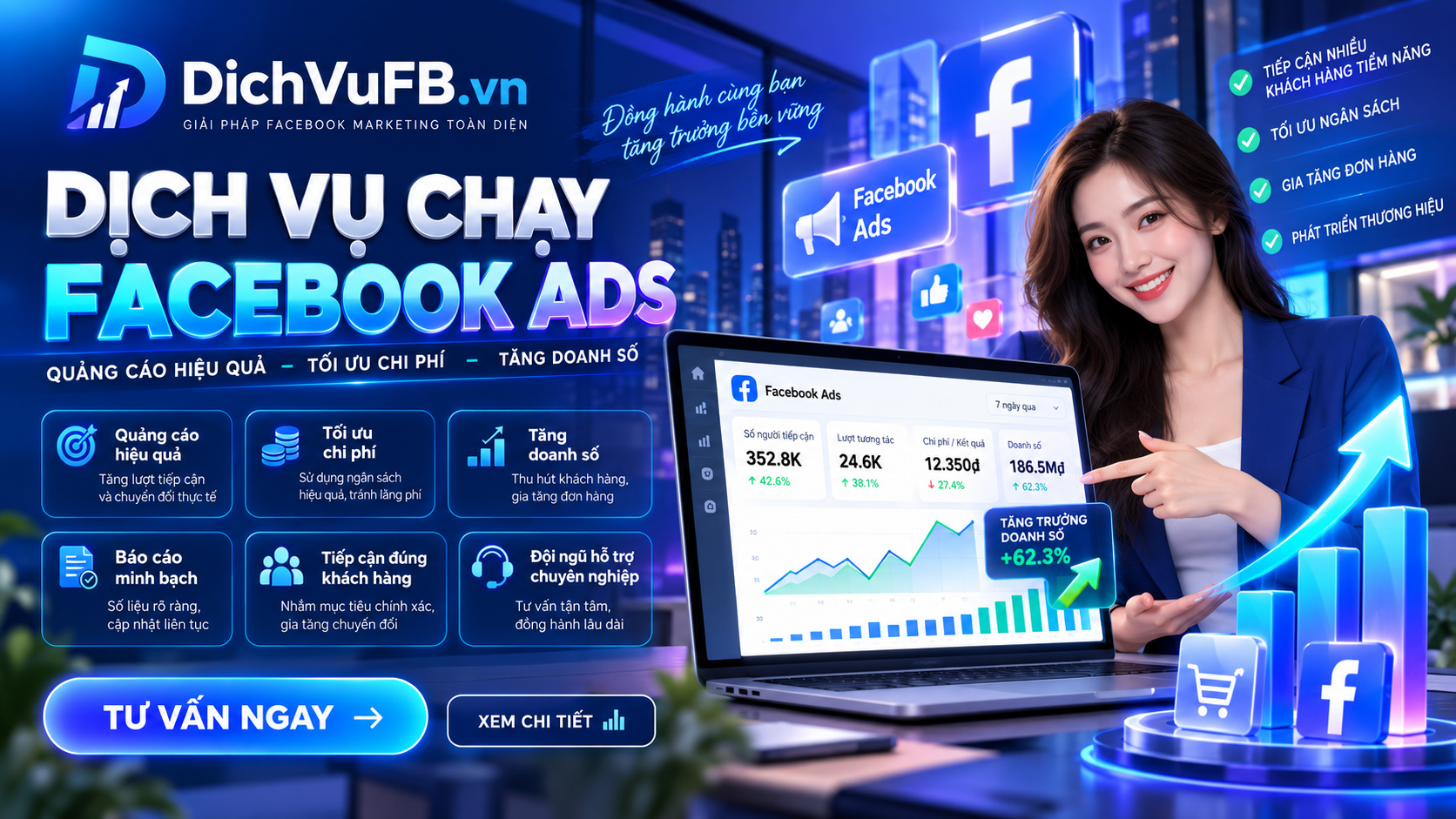 Dịch Vụ Chạy Facebook Ads Cho Khách Hàng